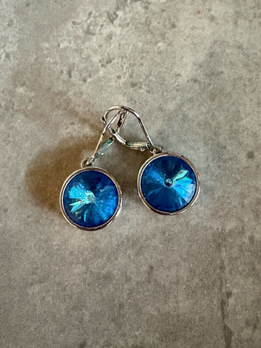 Touchstone Crystal Blue Lulu Earrings -